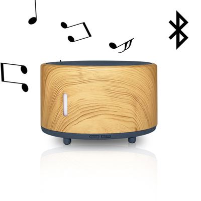 加湿器アロマセラピーの精油の拡散器を変える超音波USB Bluetooth音楽スピーカー7 LED多彩なライト